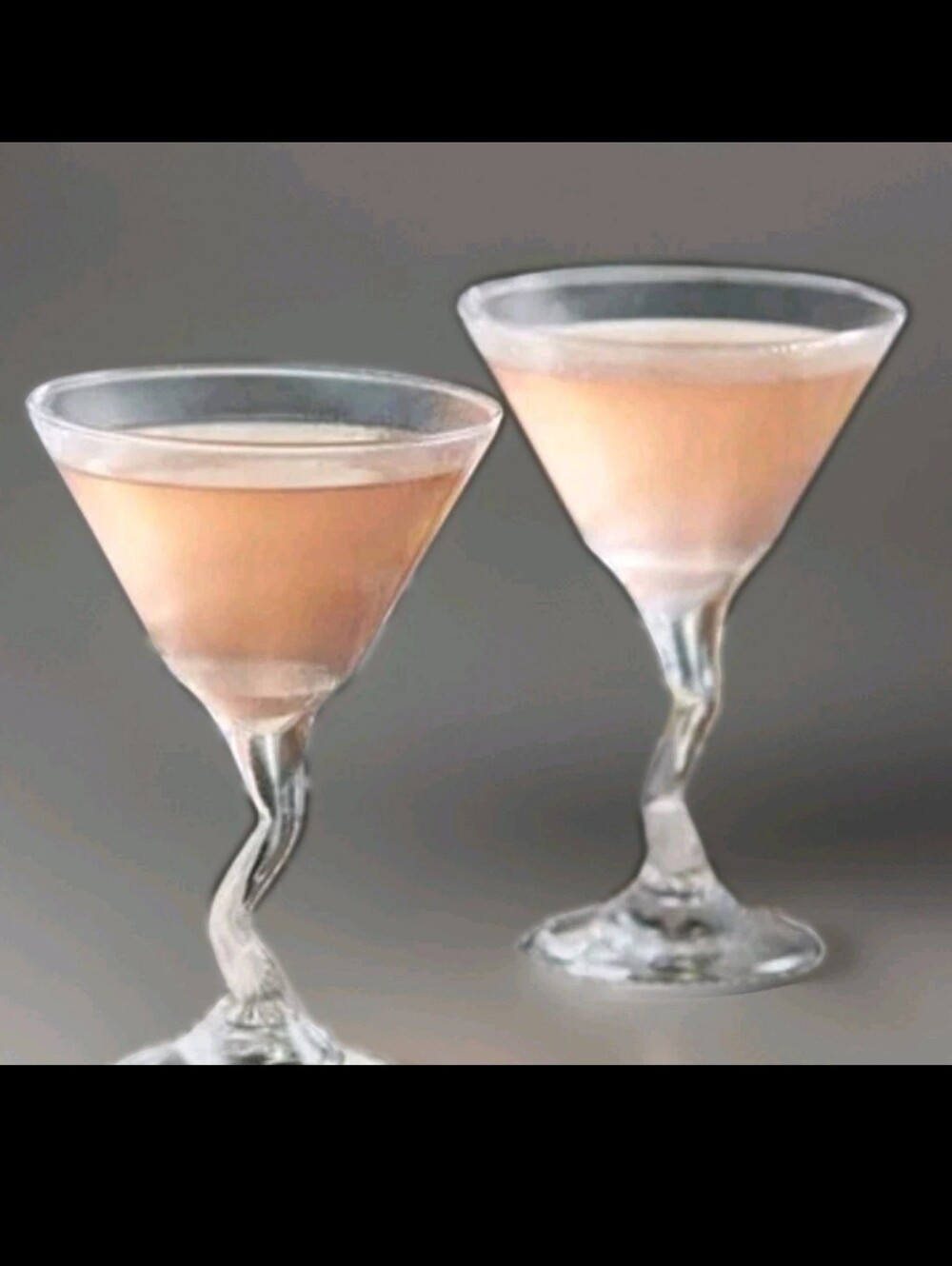 NWOT, Never used, Libby unique whimsy Z-martini glass stemare, 9 oz. Set Of 4 - Picture 3 of 4